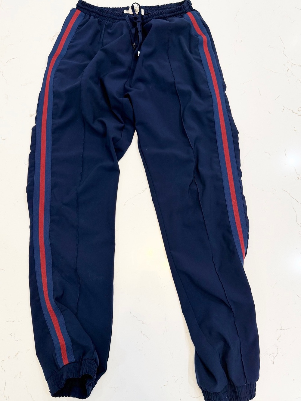 Cotélac Made in Italy Side Stripe Track Pants Size 2 Retro Sporty Designer